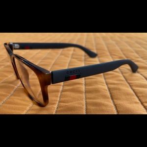 Gucci Unisex Eyeglasses Blue IQ Lens Single Vision
